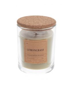Kynttilä lasissa lemongrass 12,5cm