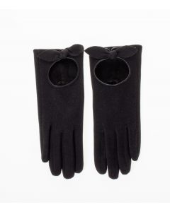 Hanskat rusetti musta NEA