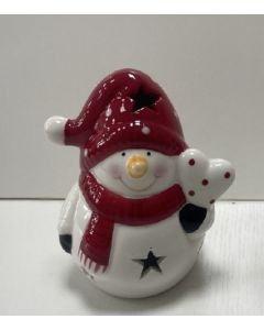 Lumiukko led-valolla 9,5cm sydän