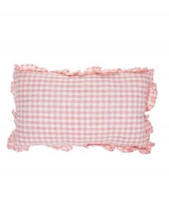 Tyyny vaaleanpunainen ruutu 30x50cm
