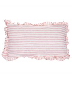 Tyyny vaaleanpunainen raita 30x50cm