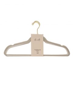 Vaateripustimet beige 5kpl