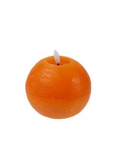 Pallokynttilä LED 10x12cm oranssi