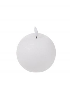 Pallokynttilä LED 10x12cm valkoinen