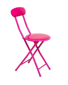 Taittotuoli pinkki 30x30x74cm