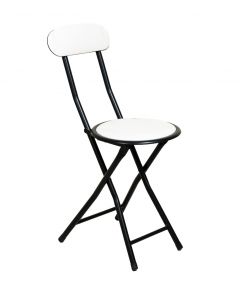 Taittotuoli valkoinen 30x30x74cm