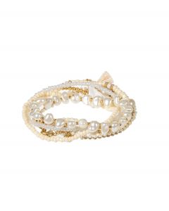 Rannekorusetti valkoinen/kulta