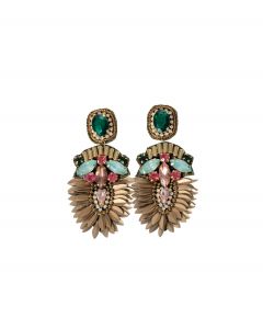 Korvakorut kulta/pinkki/turkoosi