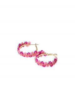 Korvakorut pinkki kukka