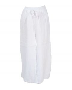 Pellavahousut valkoinen LINO