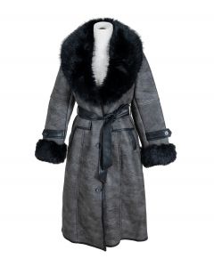 Kelsitakki keinonahka musta XL CLOE