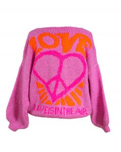 Neule pinkki love