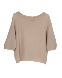 Neule lyhyet hihat beige