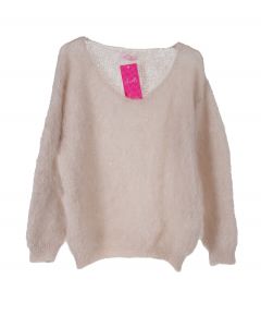 Mohairneule beige