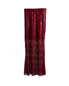 Paljettihame punainen S/M