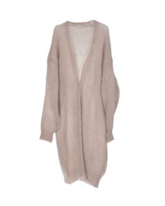 Mohair-neuletakki beige