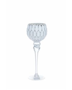 Kynttilänjalka valkoinen Ø13x35cm