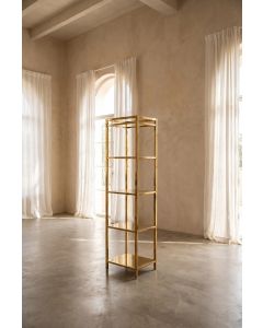 Hylly 50x40x160cm kulta