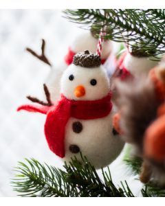 Lumiukko ripustettava 9,5cm