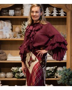 Paita viininpunainen AURORA