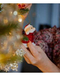 Joulukoriste koira 7,5cm