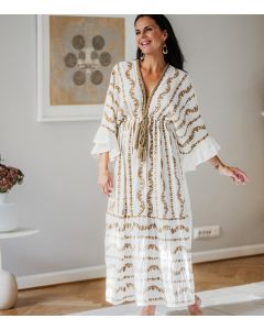 Mekko valkoinen/beige CATO