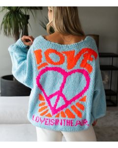 Neule sininen love