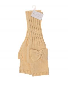 Kynsikkäät vaalea keltainen KNIT