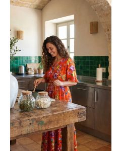 Lasipurkki 14,5x13cm korkkikannella