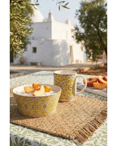 Kulho keltainen/kuvio