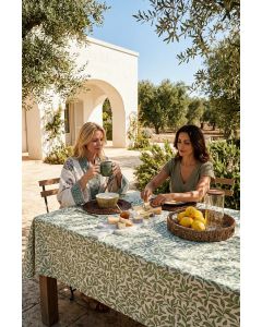 Pöytäliina 145x240cm vihreäkuvioll.