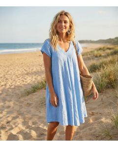 Pellavamekko vaaleansininen LINO