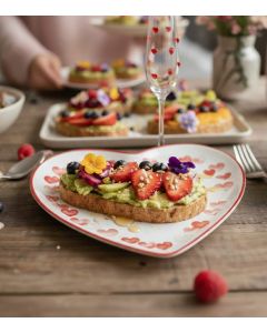 Salaattilautanen sydän 21cm